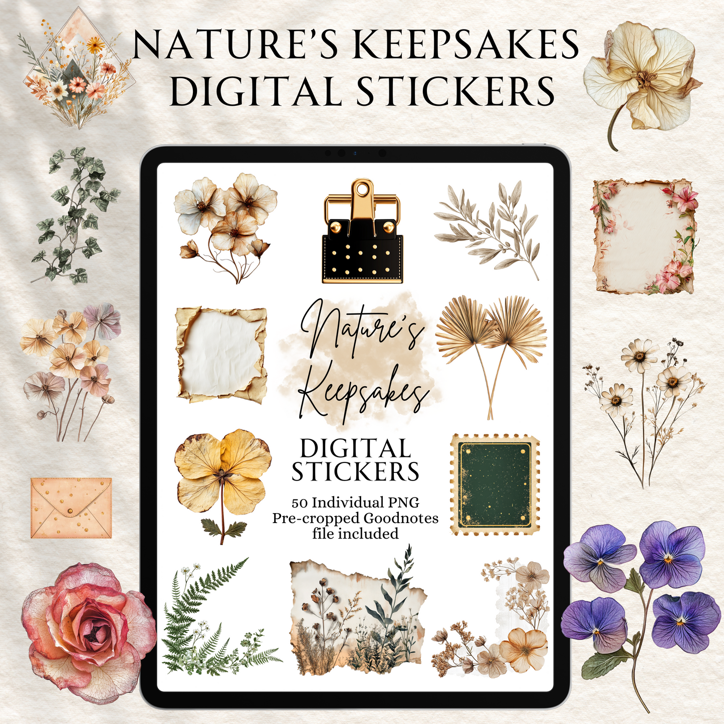 Nature's Keepsakes Digital Stickers