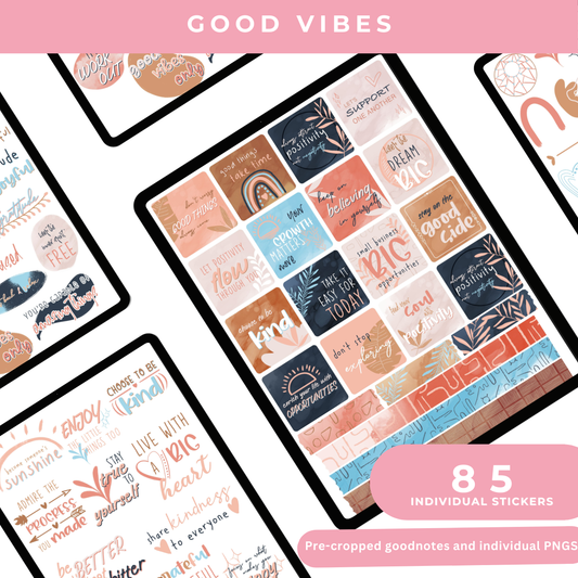 Good Vibes Digital Stickers