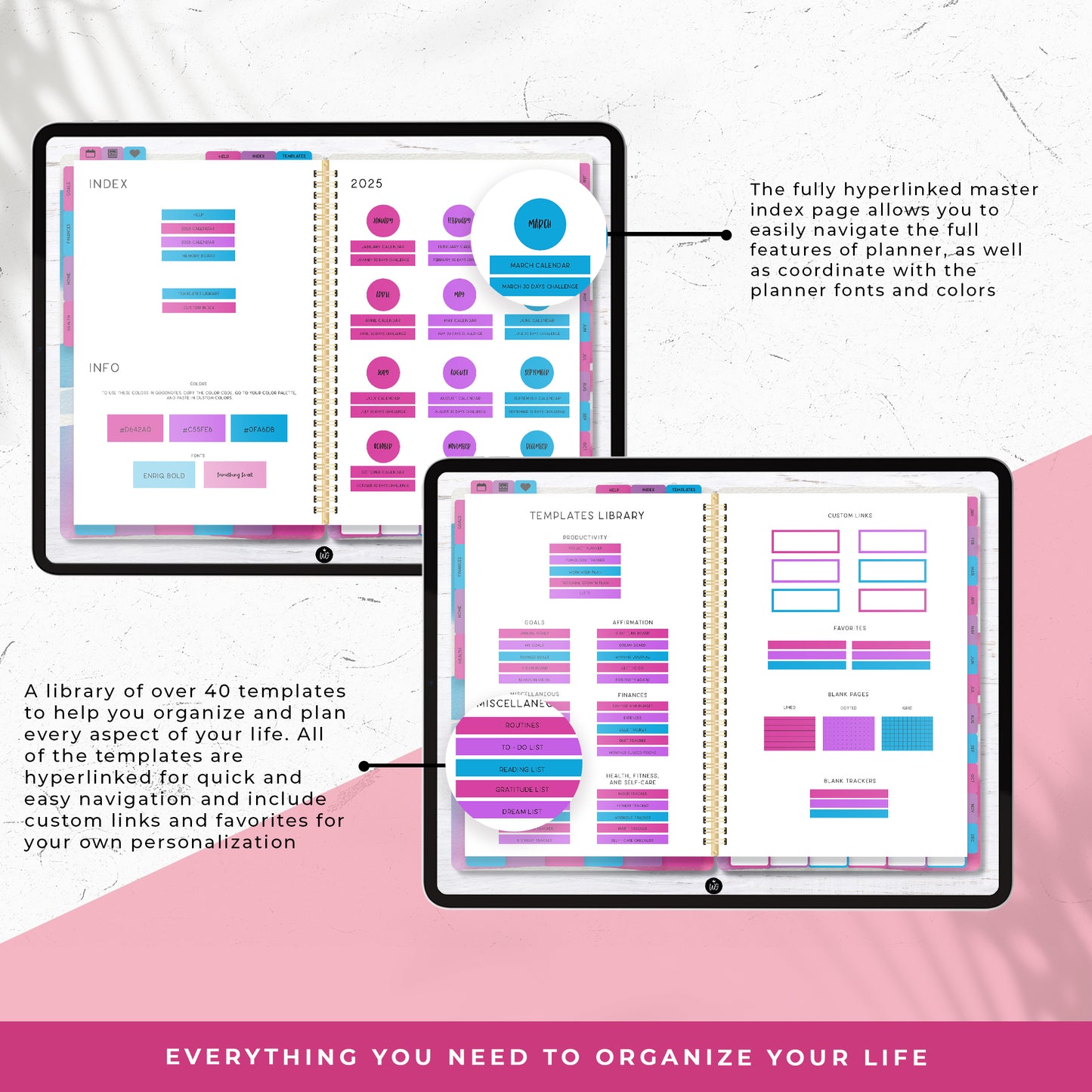 2025 Ultimate Life Planner in Defiant Rainbow