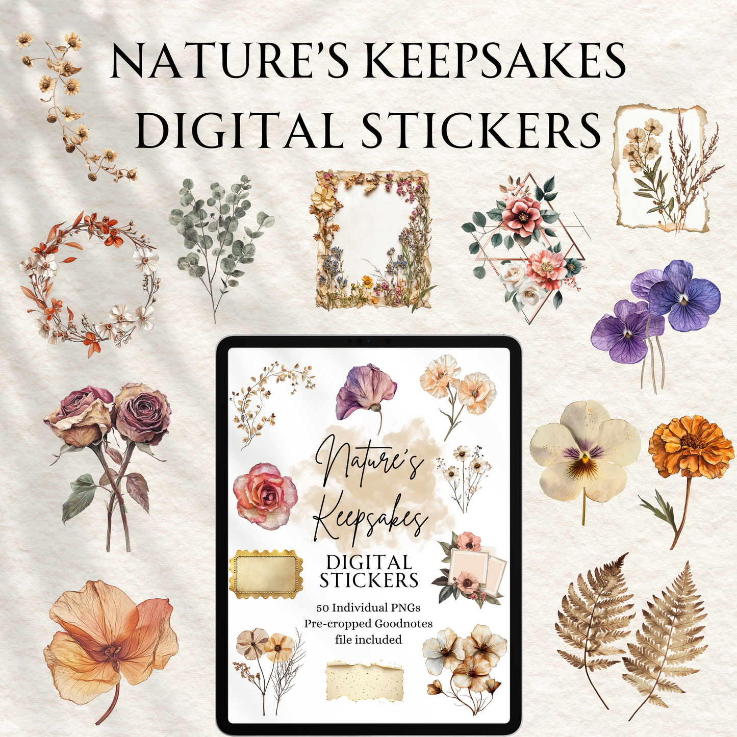 Nature's Keepsakes Digital Stickers