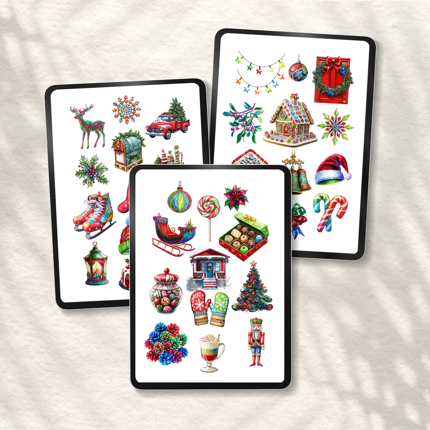 Holly Jolly Digital Stickers