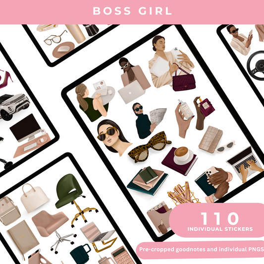 Boss Girl Digital Stickers