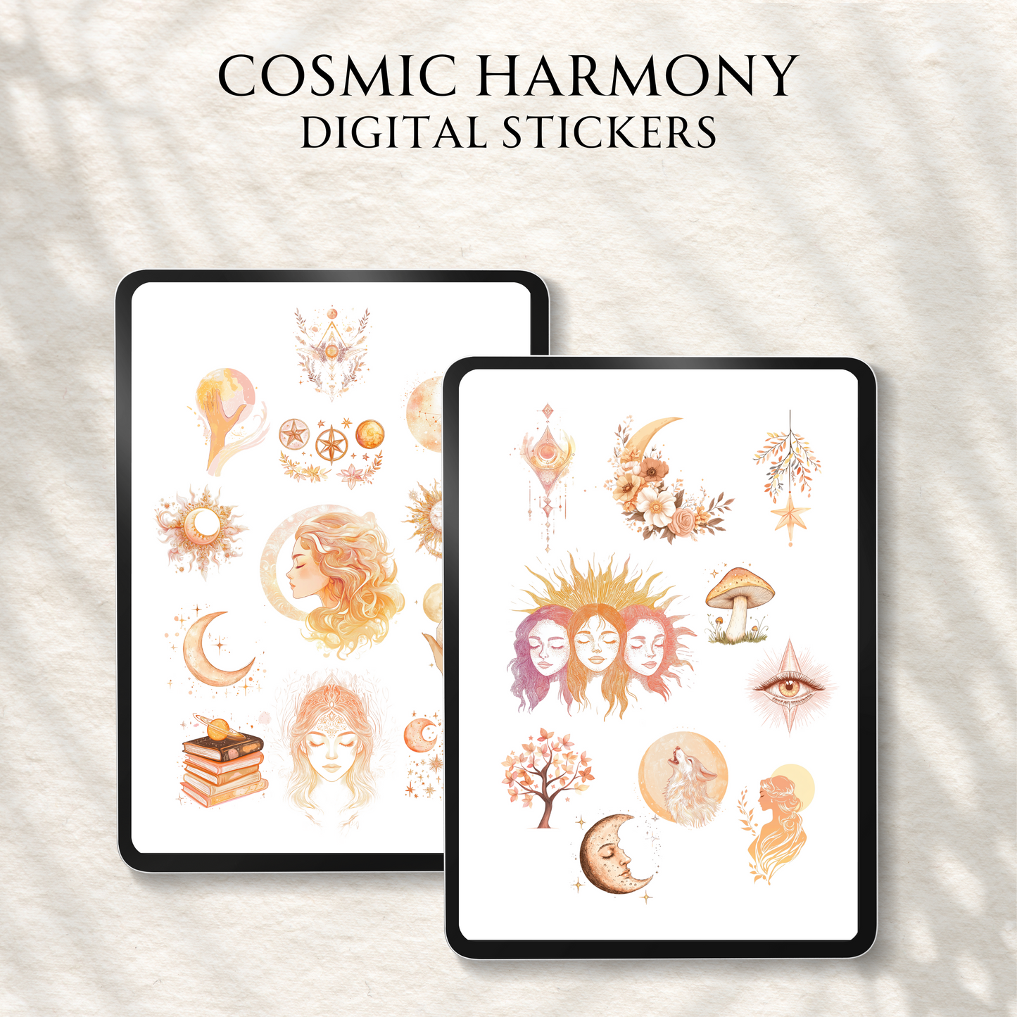 Cosmic Harmony Digital Stickers