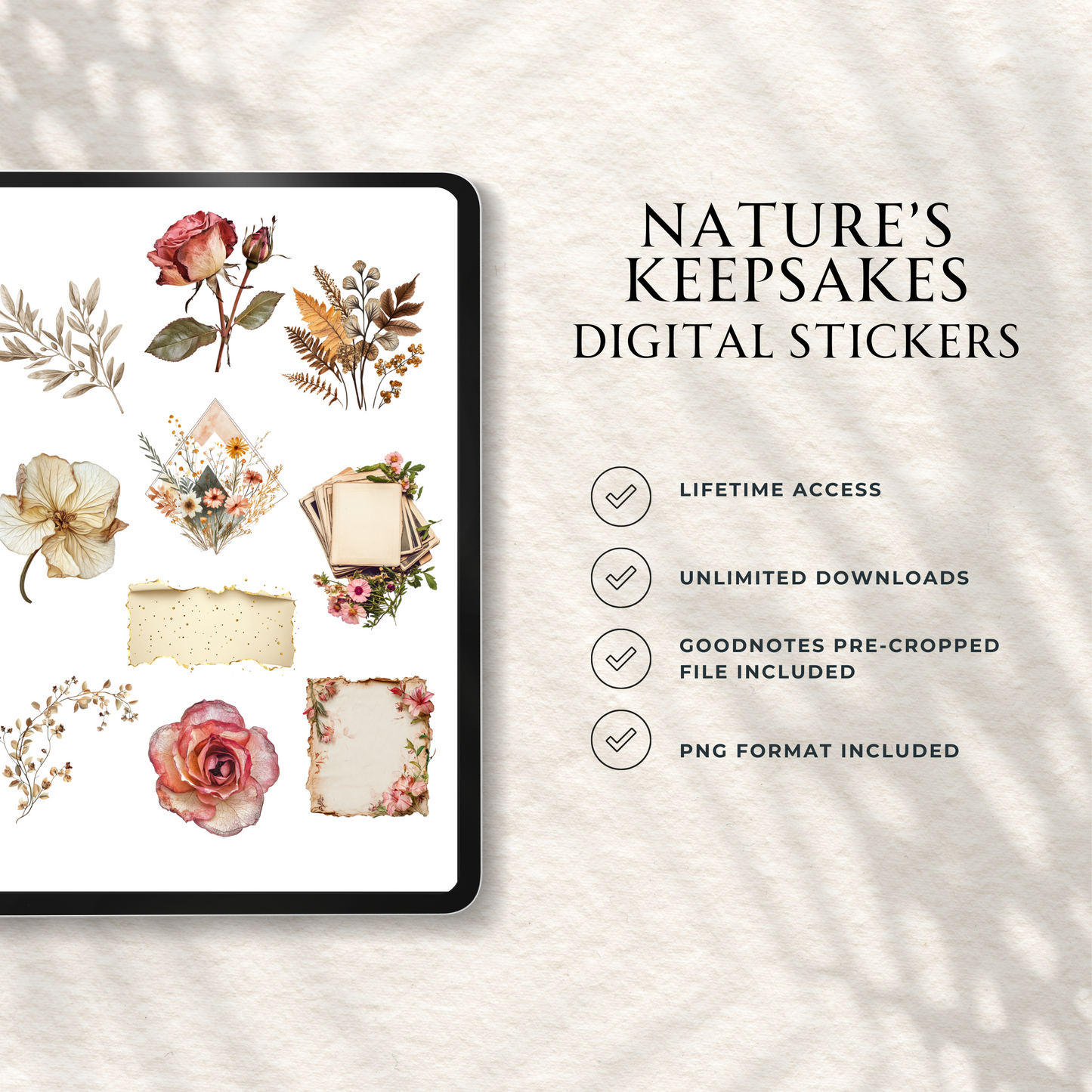 Nature's Keepsakes Digital Stickers