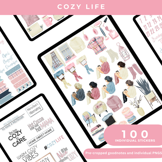 Cozy Life Digital Stickers