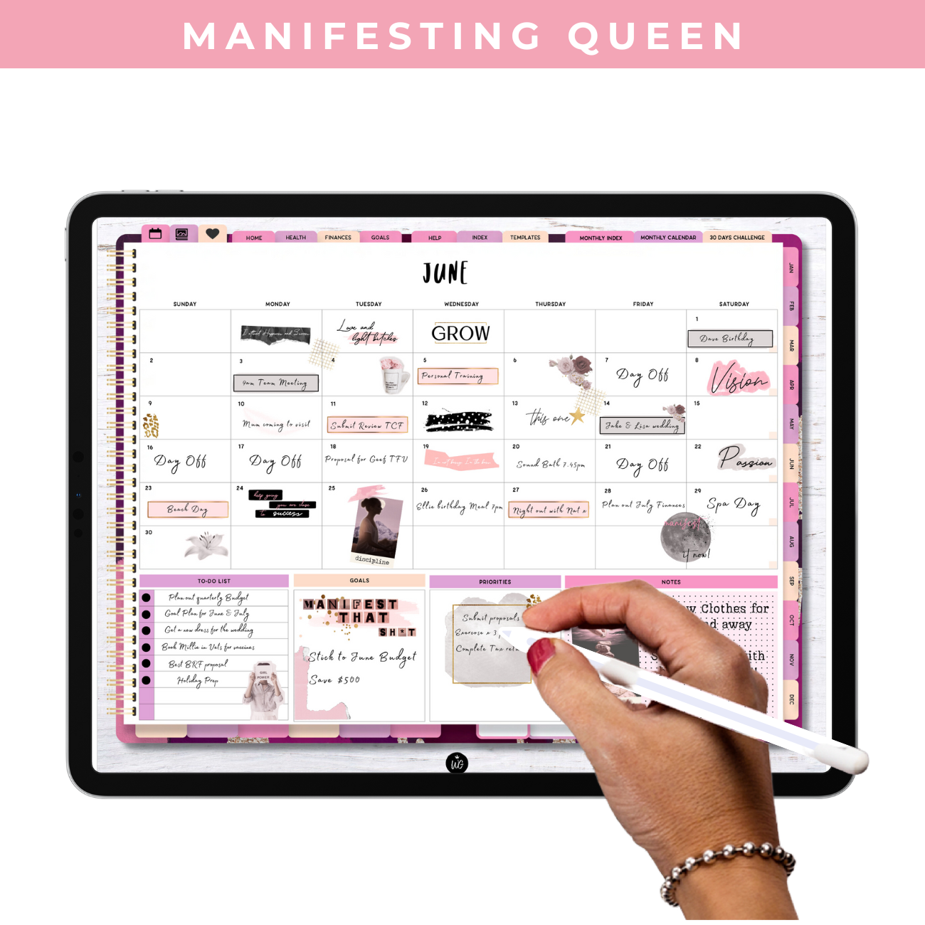 Manifesting Queen Digital Stickers