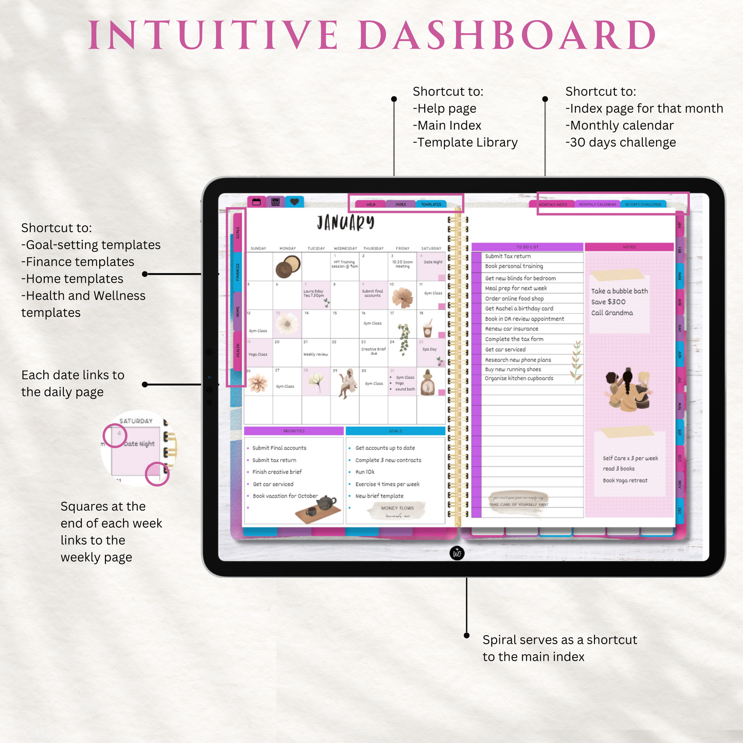 2025 Ultimate Life Planner in Defiant Rainbow