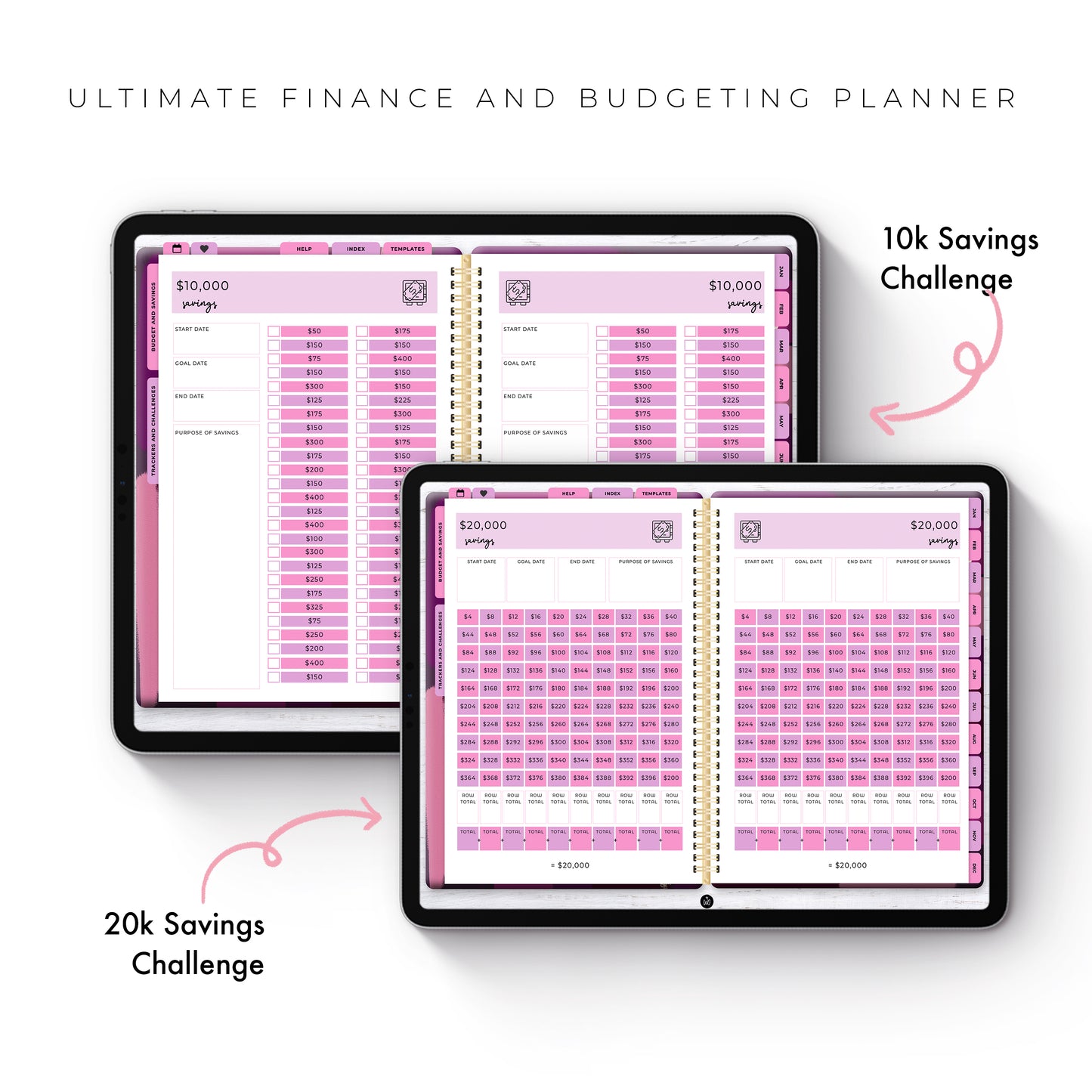 Finance and Budget Planner - Purple Rose Gold