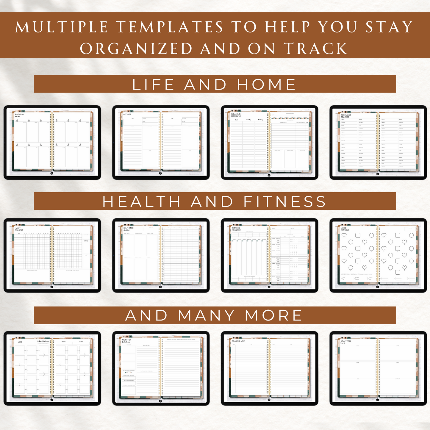 2026 Ultimate Life Planner in Neutral Abstract