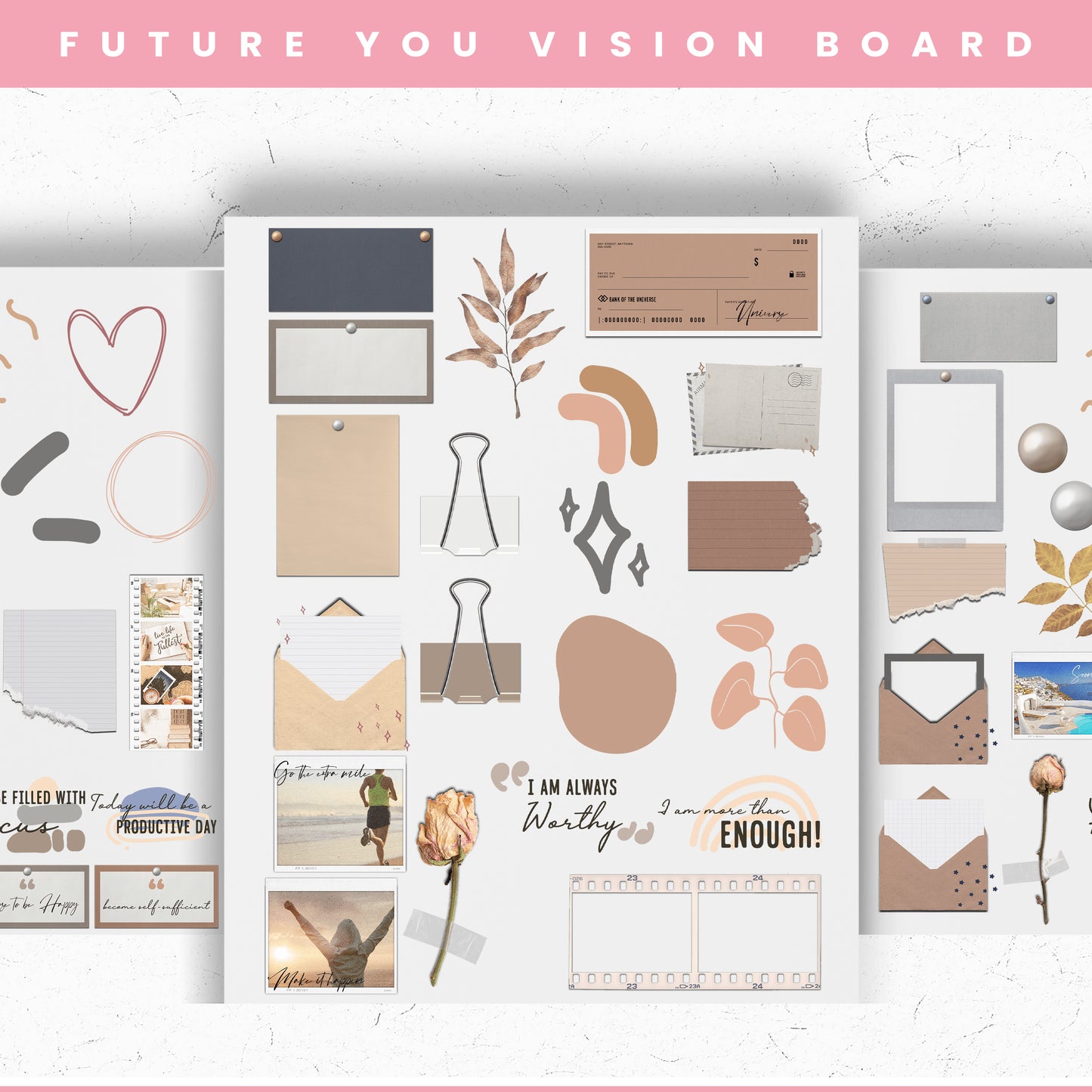 Future You Vision Board Digital Stickers