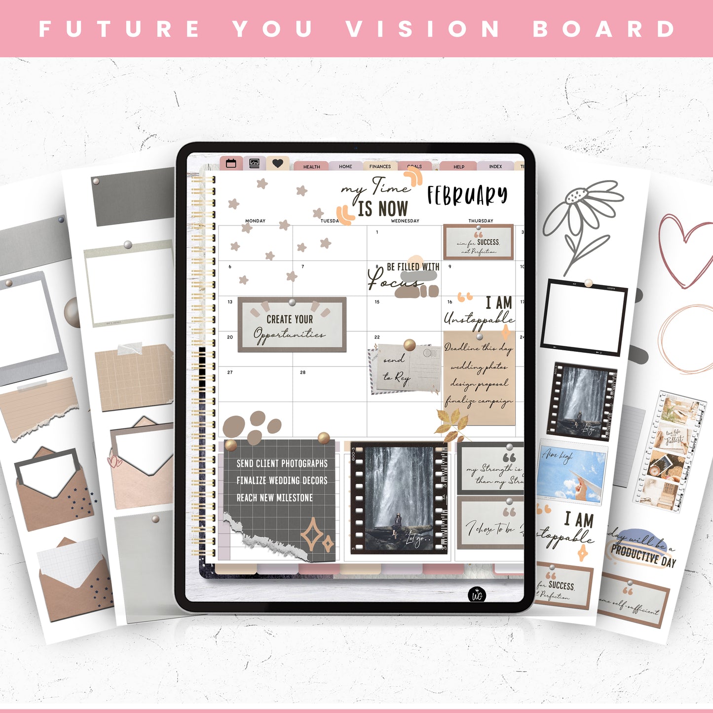 Future You Vision Board Digital Stickers