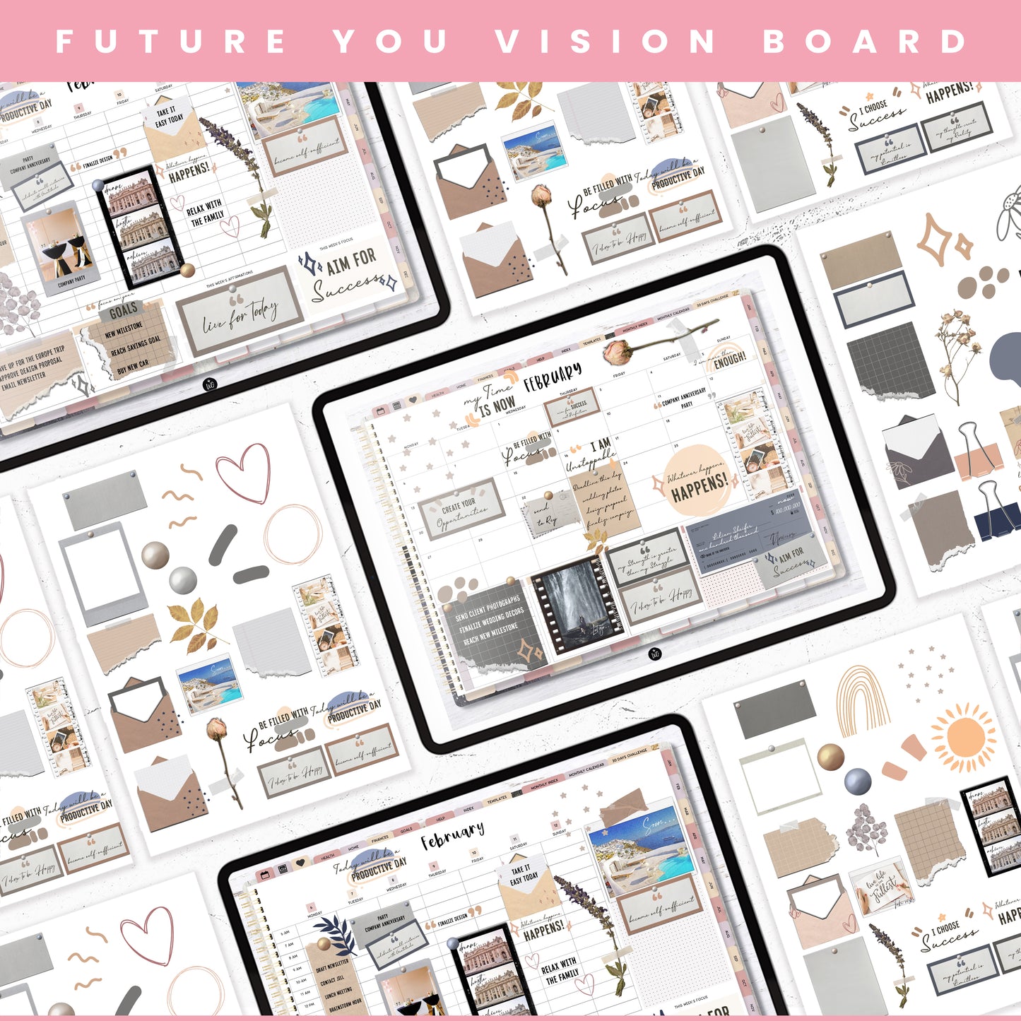 Future You Vision Board Digital Stickers