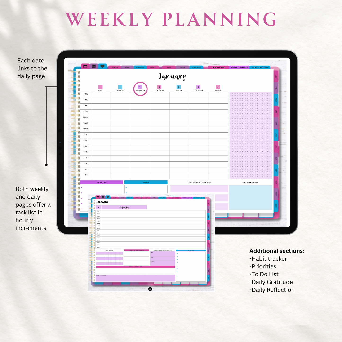 2025 Ultimate Life Planner in Defiant Rainbow