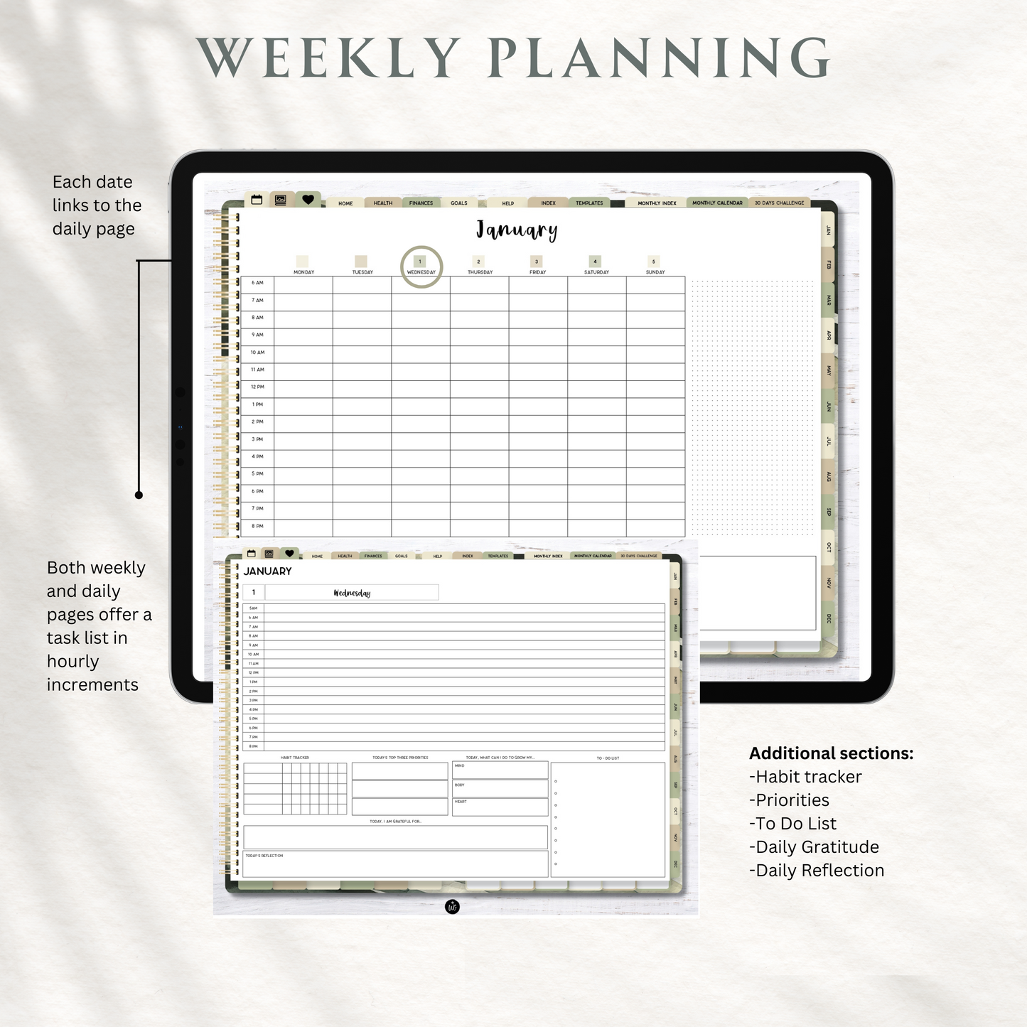 2025 Ultimate Life Planner in Sage Neutral